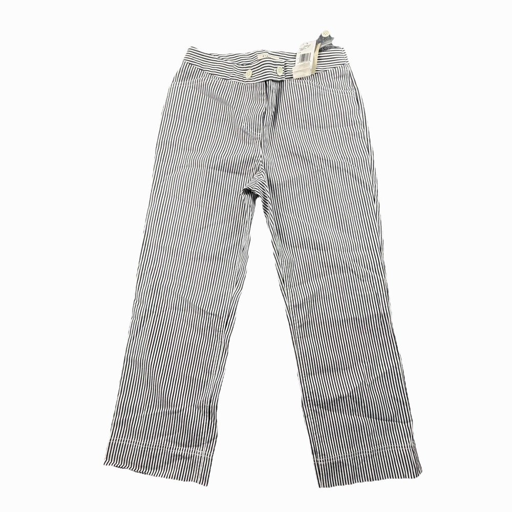 Jones New York Sport Stretch Capris Cropped‎ Pants Striped Womens 6 NWT